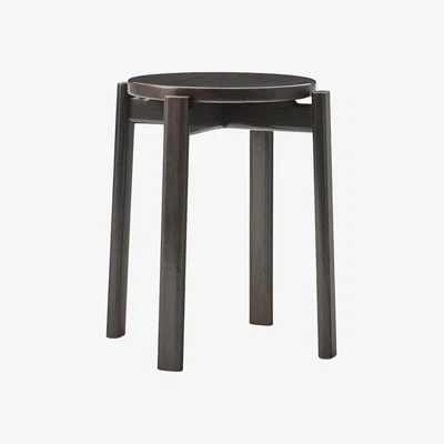 Amara MENU - Passage Stool - Dark Lacquered Oak