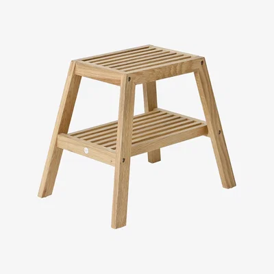 Amara Wireworks - Slatted Stool - Oak