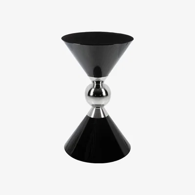 Amara Luxe - Hourglass Stool - Black