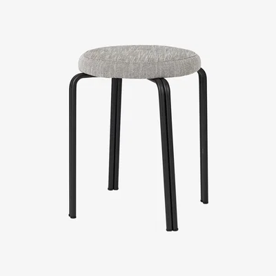 Amara Broste Copenhagen - Oda Textile Iron Stool - Black