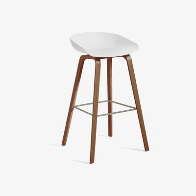 Amara HAY - AAS 32 Stool - White/Walnut - High