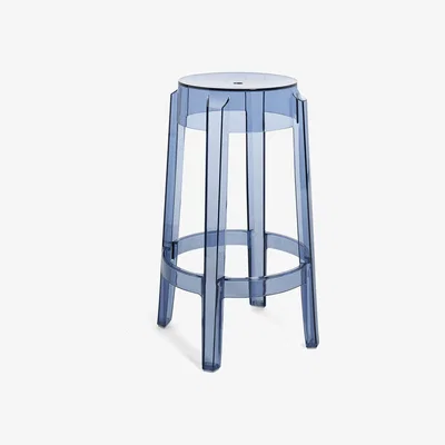 Amara Kartell - Charles Ghost Stool - Powder Blue - 65cm
