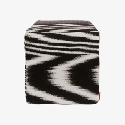Amara Glitch Pouf Cube