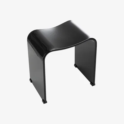 Amara Decor Walther - DW 80 Bathroom Stool - Acrylic Black
