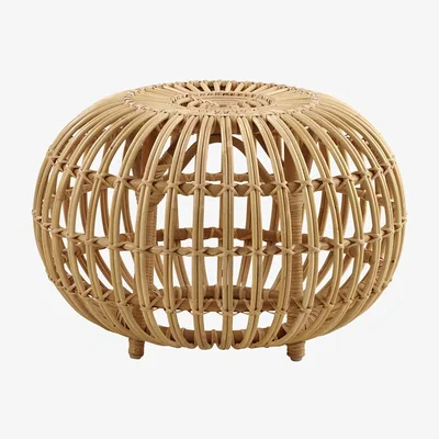 Amara Sika-Design - Ottoman Rattan Stool - Natural - Small