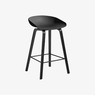 Amara HAY - Oak Stool - Black - Low