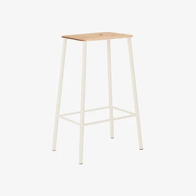 Amara Frama - Adam Stool - Oak/Warm White - 65cm