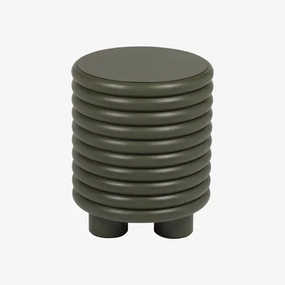 Amara Giobagnara - Scala Leather Stool - Loden Green F02