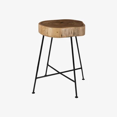 Amara Global Explorer - Tree Slice Stool - Straight Legs