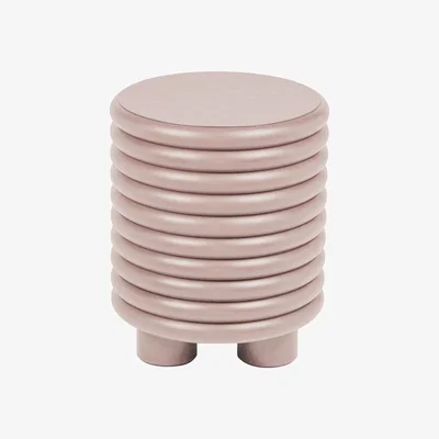 Amara Giobagnara - Scala Leather Stool - Nude F91