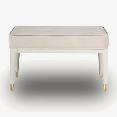 Arighi Bianchi Dante Dressing Table Stool, Beige