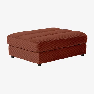 Barker and Stonehouse Twain Bench Stool 90x120cm, Red Fabric | Barker & Stonehouse