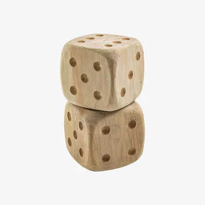 Barker and Stonehouse RIVA Dadone Big Stool, Brown | Barker & Stonehouse