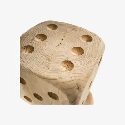 Barker and Stonehouse Riva 1920 Large Dadone Stool, Cedar