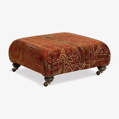 Barker and Stonehouse Godwin Square Stool Fabric | Barker & Stonehouse