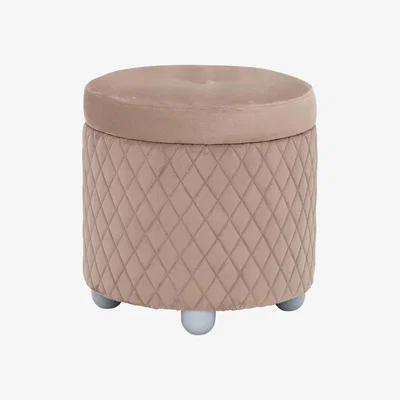 Barker and Stonehouse Lutyen Pouf Stool, Rombi Nabuk