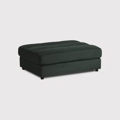 Barker and Stonehouse Twain Bench Stool 90x120cm, Green Fabric | Barker & Stonehouse