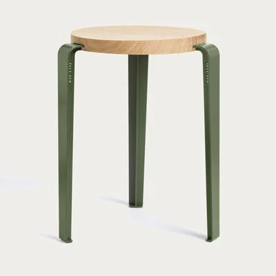 Bombinate.com Oak/Rosemary Green Lou Stool