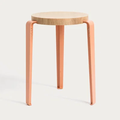Bombinate.com Oak/Ash Pink Lou Stool