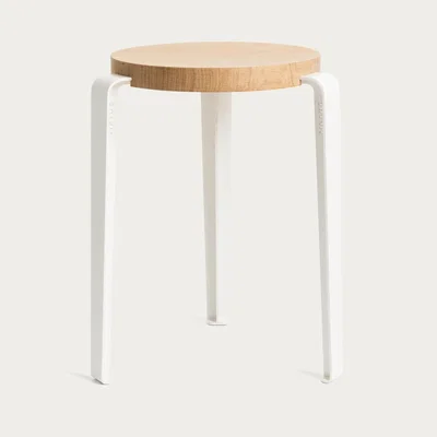 Bombinate.com Oak/Cloudy White Lou Stool