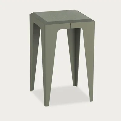 Bombinate.com Lavender Leaf Green Chamfer Stool