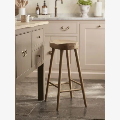 Cox and Cox Weathered Oak Counter Stool