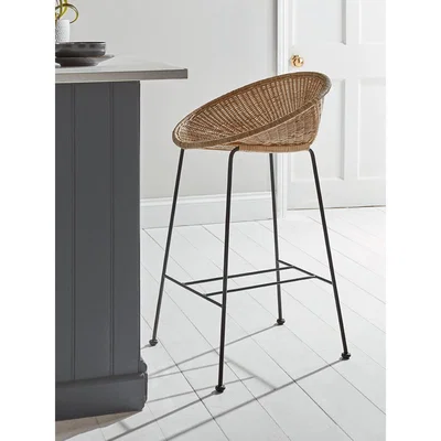 Cox and Cox Wicker Cone Counter Stool