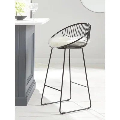 Cox and Cox Black Cone Counter Stool