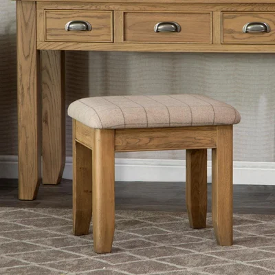 Chiltern Oak Furniture Wessex Smoked Oak Stool