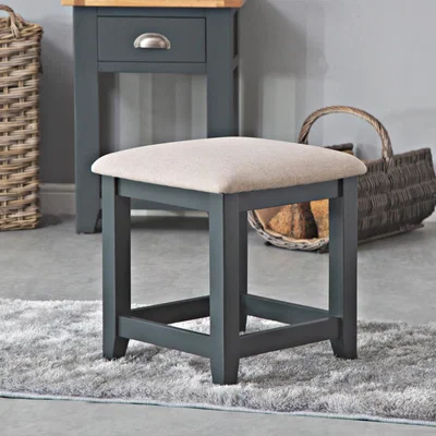 Chiltern Oak Furniture Hampshire Blue Painted Oak Dressing Stool