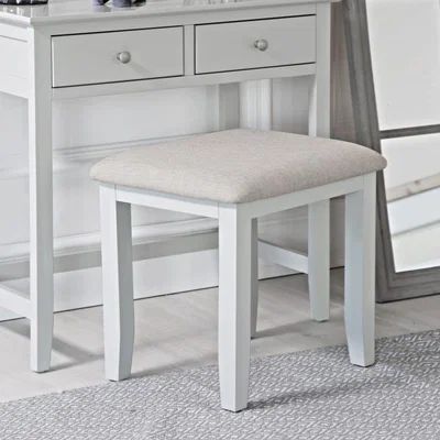 Chiltern Oak Furniture Wilmslow Grey Painted Dressing Stool