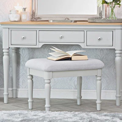 Chiltern Oak Furniture Harrington Grey Painted Stool