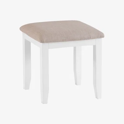 Chiltern Oak Furniture Suffolk White Painted Oak Dressing Stool