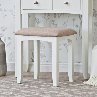 Chiltern Oak Furniture Gloucester White Painted Dressing Stool