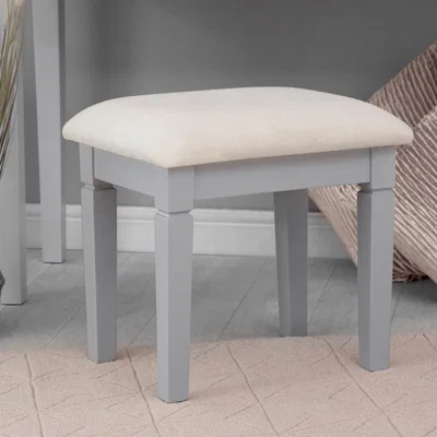 Chiltern Oak Furniture Florence Grey Painted Dressing Stool