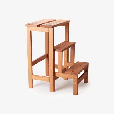 The Conran Shop Folding Step Stool in Cherry By The Conran Shop