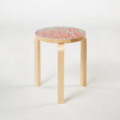 The Conran Shop Stool ColoRing Jo Nagasaka 60 Red & Turquoise