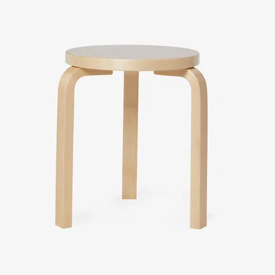 The Conran Shop Exclusive Stool 60 in Powder Linoleum & Natural Lacquered Birch