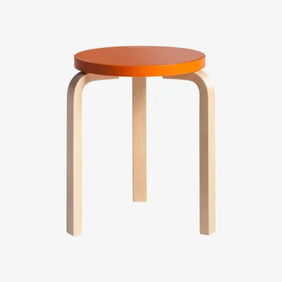 The Conran Shop Stool 60 in Lacquered Orange