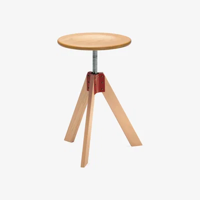 The Conran Shop Giotto Adjustable Stool Natural Beech