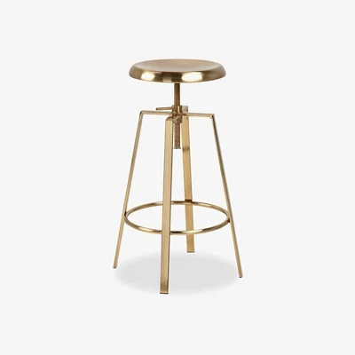 Cult Furniture £20  Off  Goose Adjustable Stool, Brass