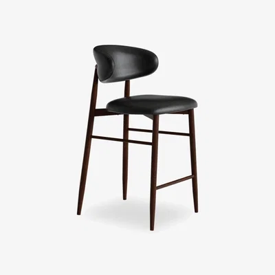 Cult Furniture £20  Off  Halston Kitchen Stool, Vintage Black