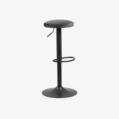 Cult Furniture Finch Adjustable Stool, Dark Grey Velvet
