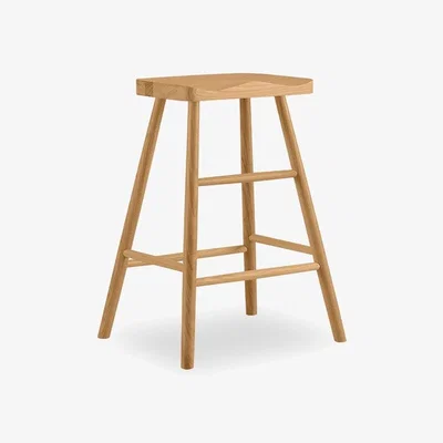 Cult Furniture Callie Wooden Kitchen Stool, Natural