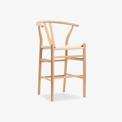 Cult Furniture £50 Off Wish Wooden Kitchen Stool, Natural Weave & Natural