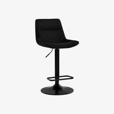 Cult Furniture Connie Adjustable Stool, Black Velvet