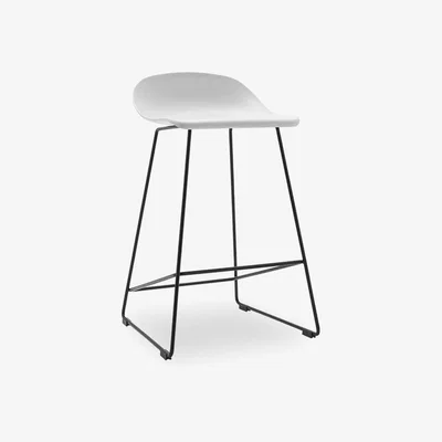 Cult Furniture Conway Plastic Kitchen Stool, Light Grey