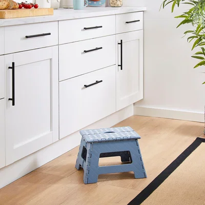Dunelm Small Ashley Blue Step Stool Ashley Blue