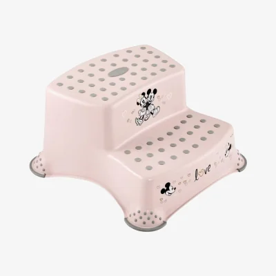 Dunelm Keeeper Minnie Mickey Double Step Stool with Anti Slip Function