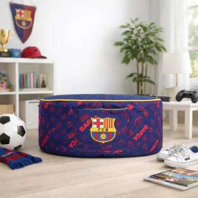 Dunelm Kaikoo Barcelona Football Club Bean Bag Stool